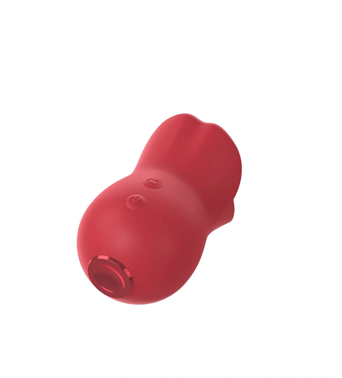 SMD Seductor 3-in-1 Oral Pleasure Pocket Lip Vibrator Stimulator, 10 Licking, Biting & Vibrating Modes, Red