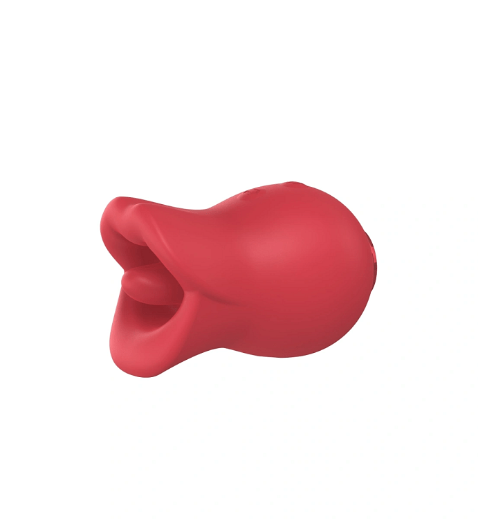SMD Seductor 3-in-1 Oral Pleasure Pocket Lip Vibrator Stimulator, 10 Licking, Biting & Vibrating Modes, Red
