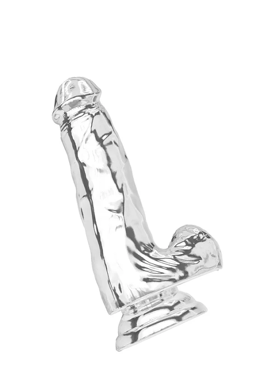 ToyJoy Get Real Clear Dildo, Transparent Penis with Suction Cup, TPE, 16 cm