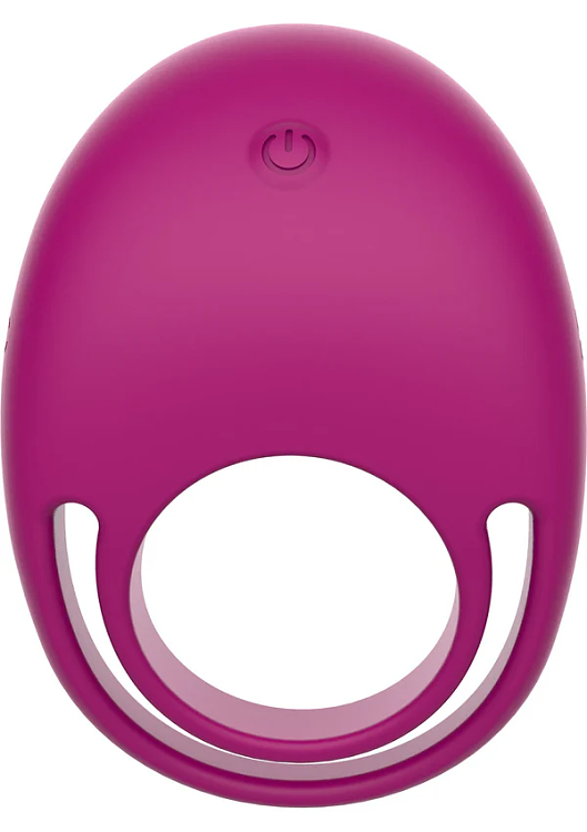 ToyJoy Put a Ring On It C-Ring Remote, Vibrating Cockring, Silicone Vibrating Penis Ring with Remote Control, Fuchsia