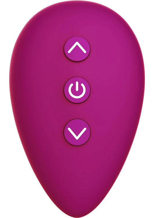 ToyJoy Put a Ring On It C-Ring Remote, Vibrating Cockring, Silicone Vibrating Penis Ring with Remote Control, Fuchsia