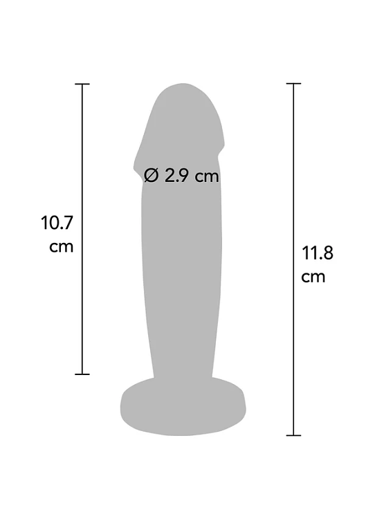 ToyJoy The Intruder Vibrating Plug, Butt Plug Vibrator, Vibrating Anal Wedge 11.8cm, Silver