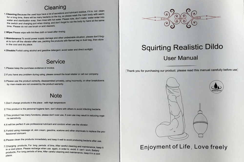 SMD UltraWet 2.0 Realistic Dildo Vibrator & Ejaculator, 2-in-1 Δoνούμενο & Squirting Dildo με Βεντούζα & Αντλία, 20,5cm, Flesh