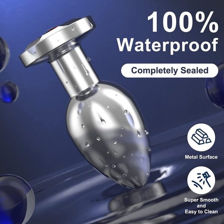 SMD Silver Unicorn, Remote Controlled Butt Plug Vibrator, Δονούμενη Πρωκτική Σφήνα & Χειρισμός μέσω Remote, 10 Vibrations, Ασημί