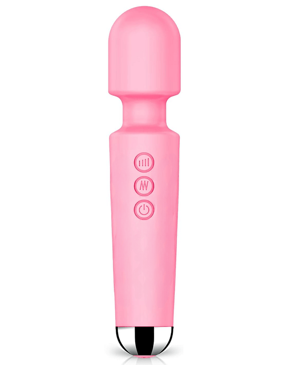 SMD Vibrator Wand, Ασύρματος Κλειτοριδικός δονητής, 20 Vibrations & 8 intensities, Bubblegum