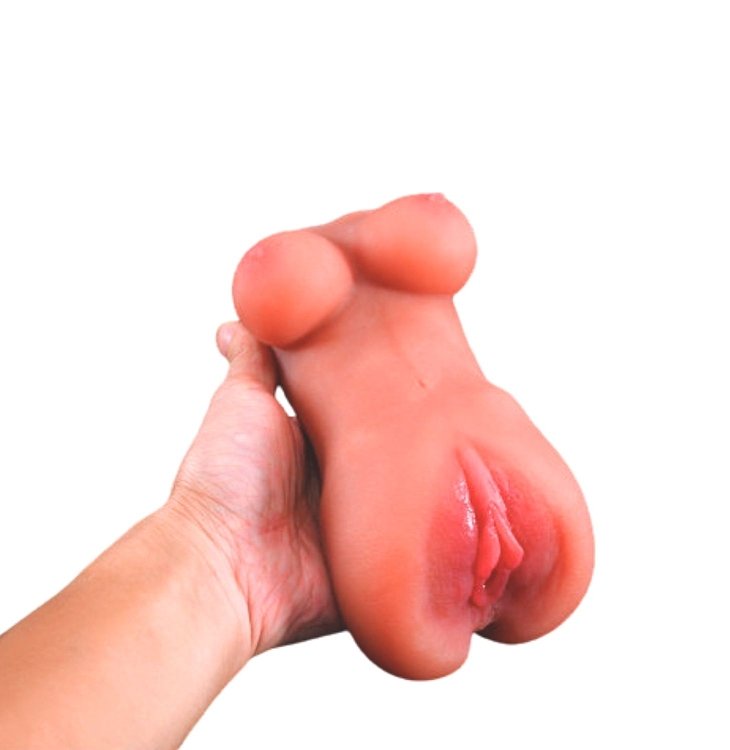 SMD Vixen Sonya, 3-in-1 Pussy, Ass & Tits Realistic Textured Masturbator, 19cm, Flesh
