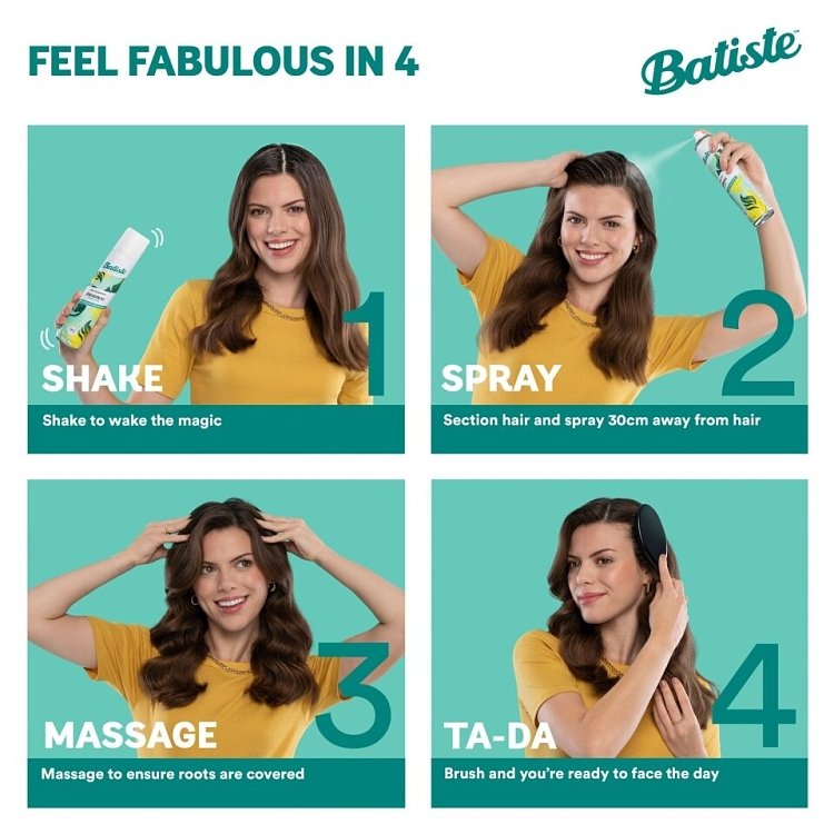 Batiste Original General Purpose Dry Shampoo for All Hair Types 200ml