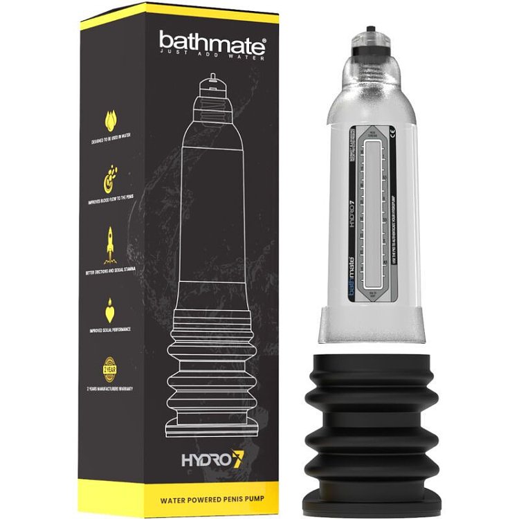 Bathmate Hydro7, Υδραυλική Τρόμπα Πέους, Clear
