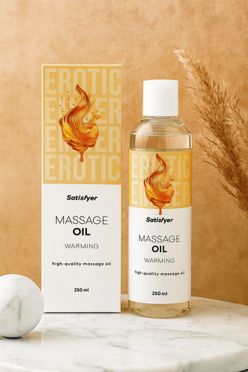 Satisfyer Warming Massage Oil, Λάδι για Αισθησιακό Μασάζ με Θερμαντική Δράση, 250ml