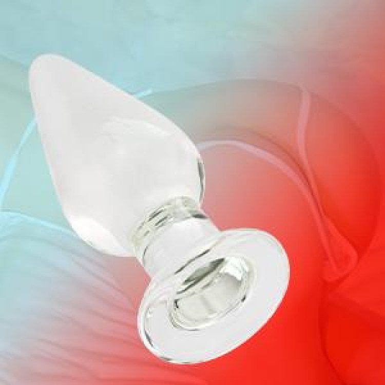 SMD Luxxaa Glass Butt Plug, Πρωκτική Σφήνα M 11.5cm, Transparent