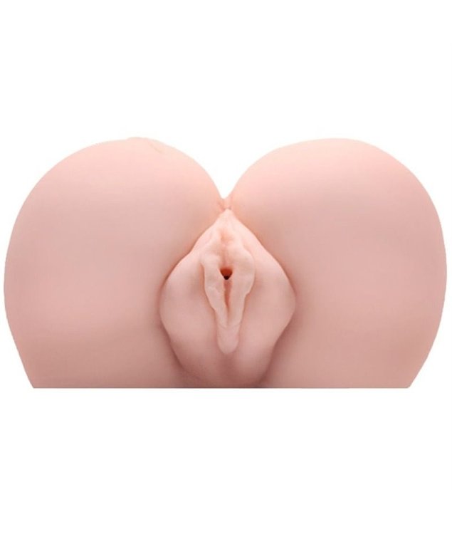 Crazy Bull Flower Tatoo, Vagina & Anus Vibrating Masturbator, Natural