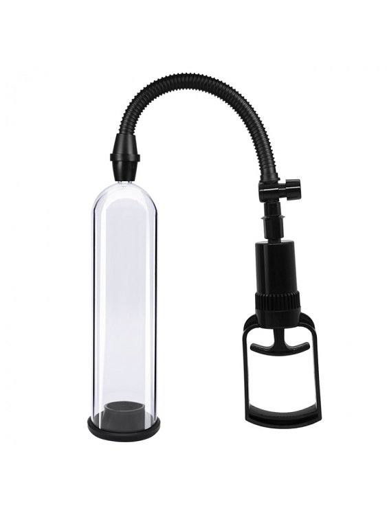 SMD Beginners Penis Enlargement Pump With Silicone Sleeve, Αεραντλία Επιμήκυνσης Πέους με Είσοδο Αιδοίου 20cm, Black