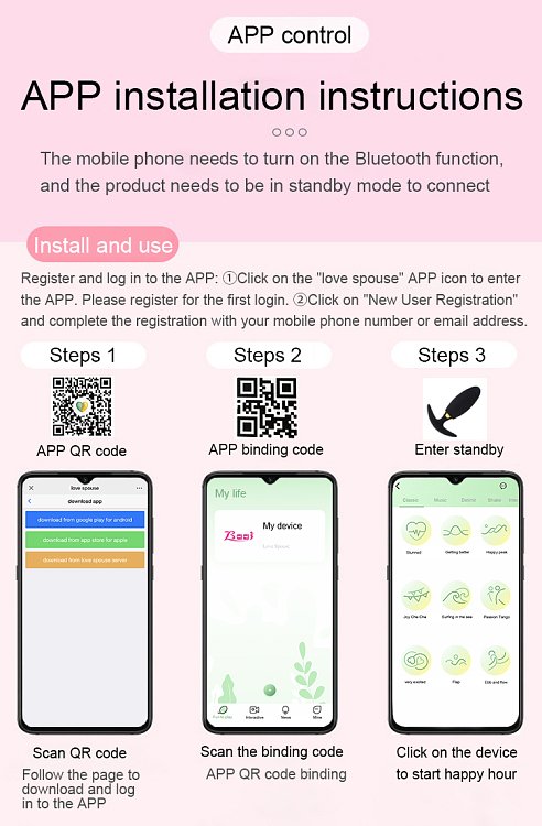 Mokko EVA App Controlled Vibrator for Couples, Ασύρματος Κλειτοριδικός Δονητής με Bluetooth για Ζευγάρια