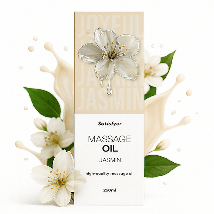 Satisfyer Jasmine Massage Oil, Λάδι για Αισθησιακό Μασάζ με Άρωμα Γιασεμί, 250ml