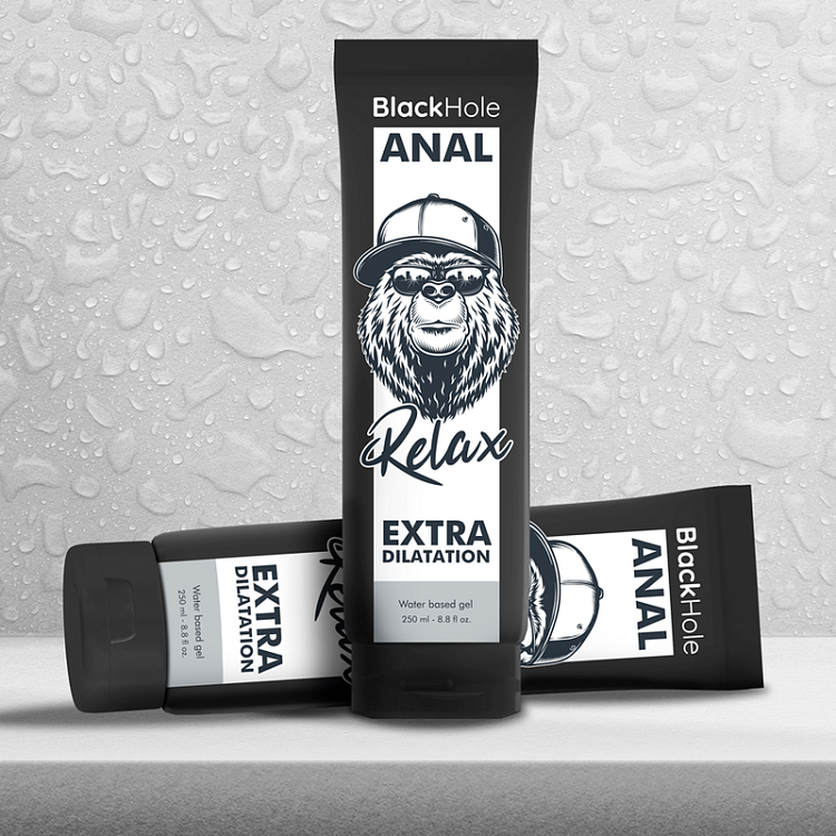 Black Hole Anal Relax Extra Dilatation 250ml, Water Based Πρωκτικό Λιπαντικό σε Gel