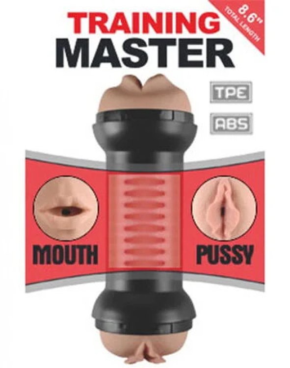 Lovetoy Training Master, 2-in-1 Masturbator with 3D Textured Realistic Pussy & Mouth