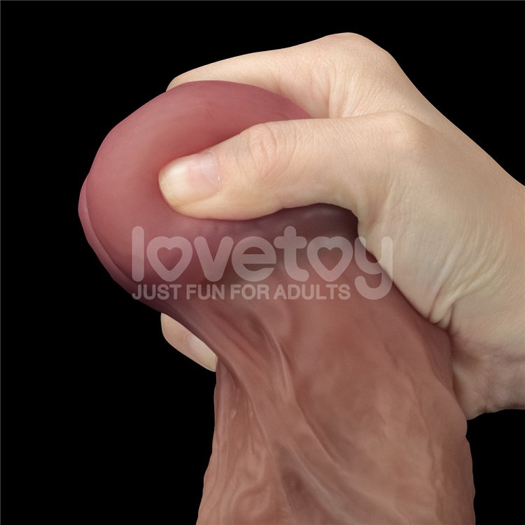 Lovetoy Nature Cock, Ρεαλιστικό Dildo Διπλής Στρώσης Σιλικόνης, 26.7cm, Flesh