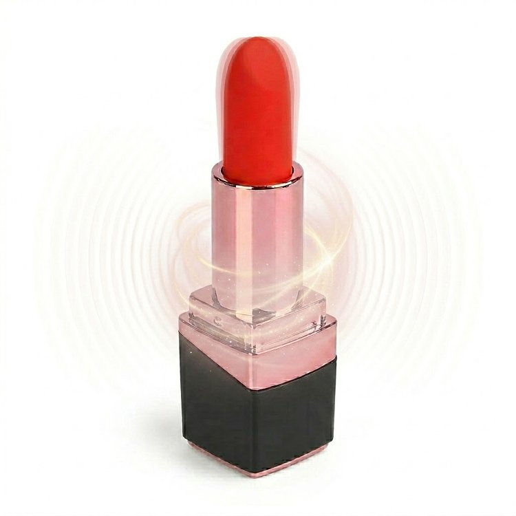SMD Lipstick Stealthy Vibrator for Clitoral G-Spot & Anal Stimulation, Pocket Δονητής Κραγιόν με 10 Δονήσεις, Black/Red