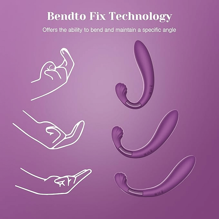 Tracy's Dog OG3 Clitoral Sucking Vibrator, Dual G-Spot & Clitoris Stimulation, 10 Vibration & Suction Modes, Purple