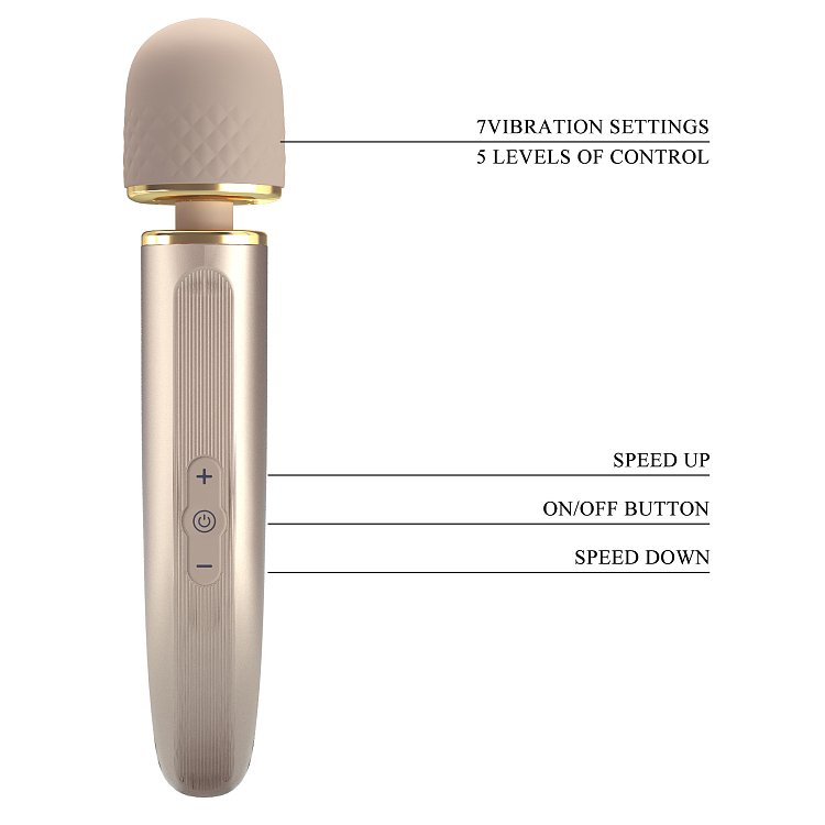 Pretty Love Interesting Massager, Δονητής Μασάζ, Gold