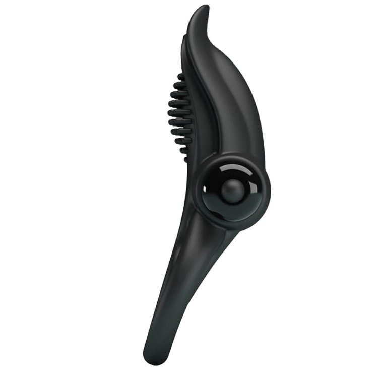 Pretty Love Vibrant Penis Ring, Δονούμενο Δαχτυλίδι Πέους Σιλικόνης, Black