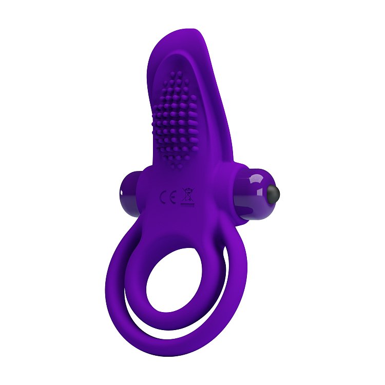 Pretty Love Vibrant Penis Ring, Δονούμενο Δαχτυλίδι Πέους Σιλικόνης, Purple