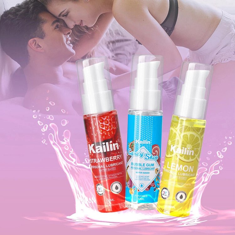 Kailin Fruitastic, Waterbased Fruity Flavoured Lube Set με Γεύσεις Strawberry, Bubble Gum & Lemon, 3 x 30ml