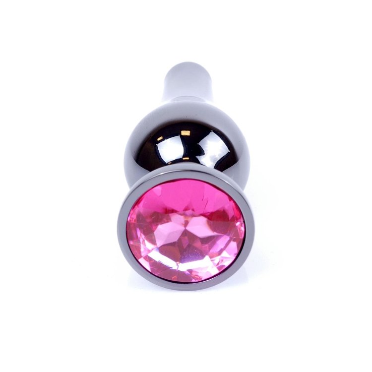 SMD Deeper, Rocket Metal Butt Plug, Πρωκτική Σφήνα S 10cm, Silver/Pink