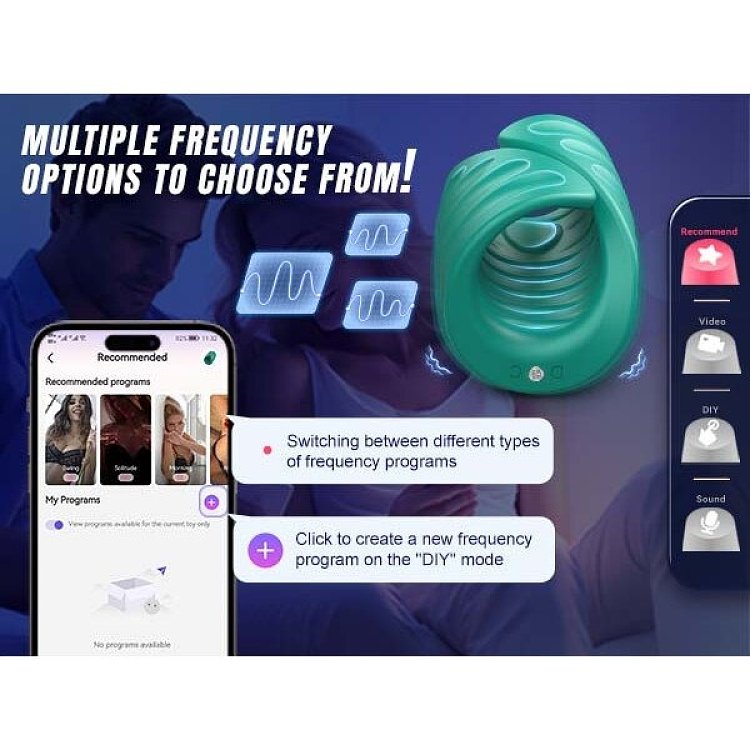 SMD Arouser, Automatic Male Masturbator & Penis Training με APP, Green