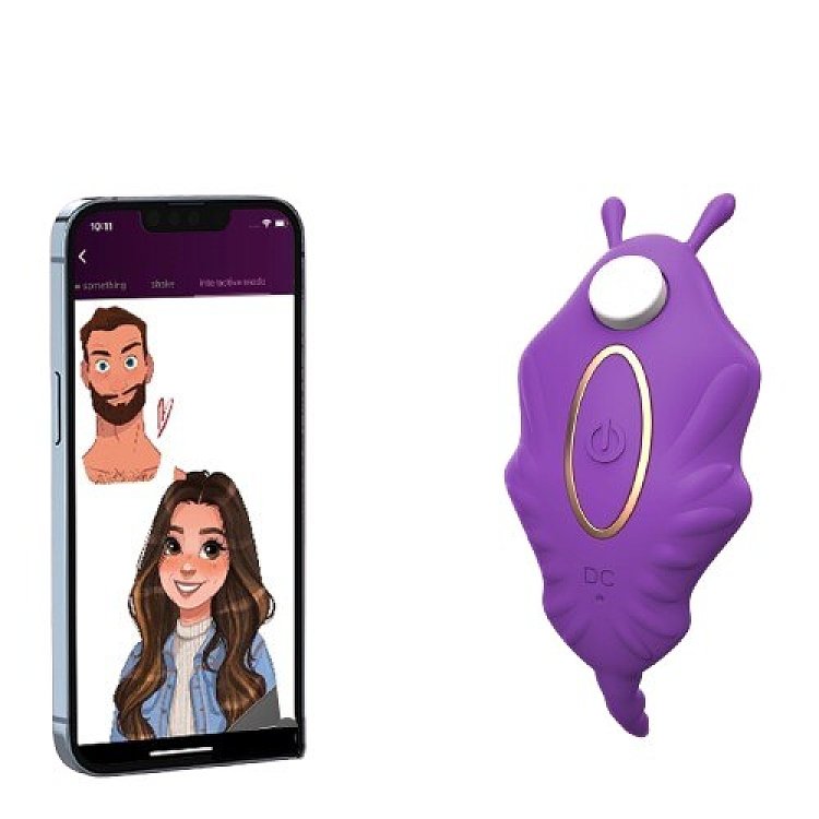 SMD Wearable Full Stealth App-Controlled Panty Vibrator, Clitoral G-Spot Stealth Stimulation,9 Vibrations, Deep Purple