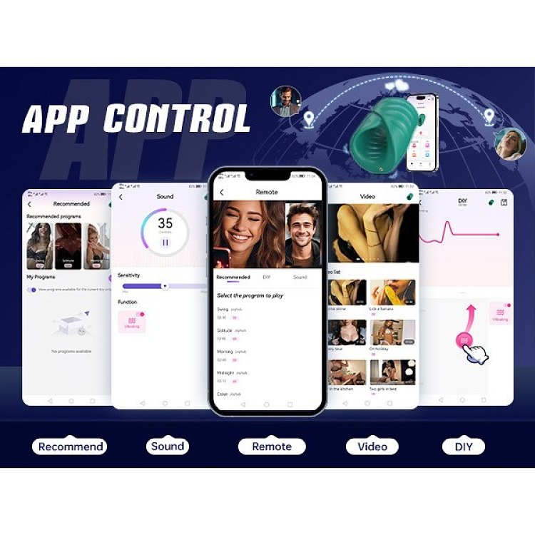 SMD Arouser, Automatic Male Masturbator & Penis Training με APP, Green