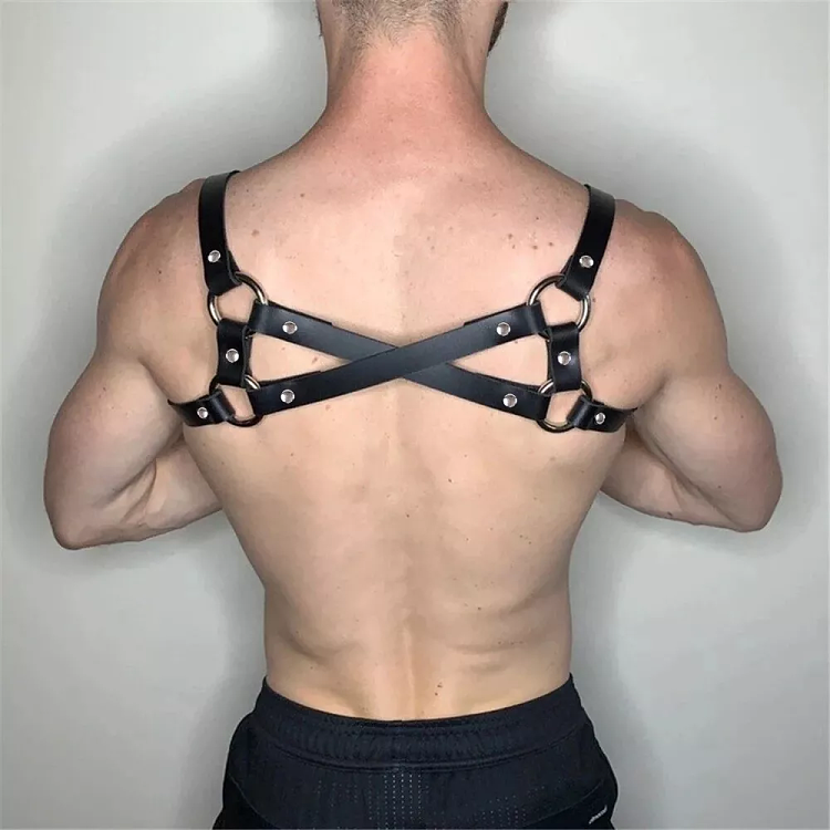 SMD Chestpunk, Strap Harness από Vegan Leather, Black