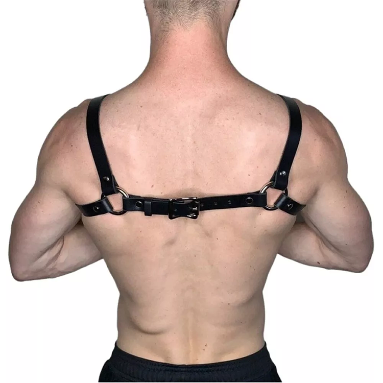 SMD Chestpunk, Strap Harness από Vegan Leather, Black