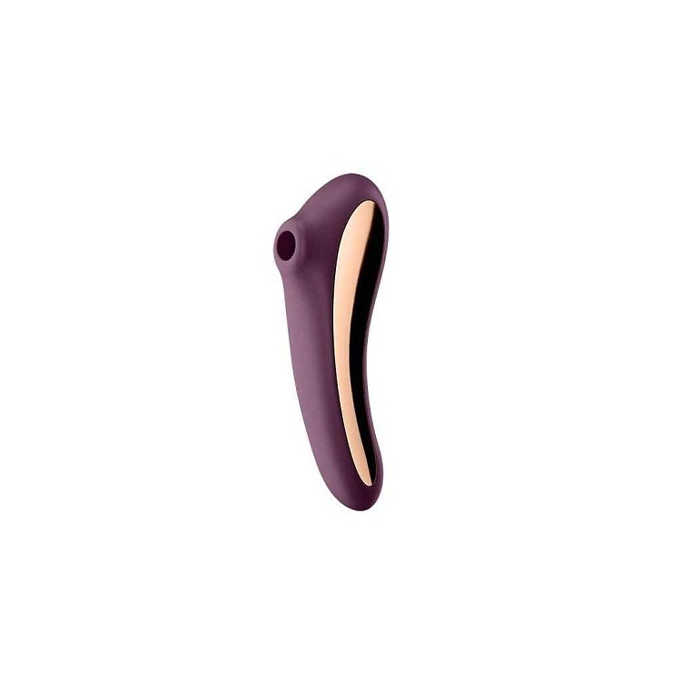 Satisfyer Dual Kiss Air Pulse Vibrator, Wine Red