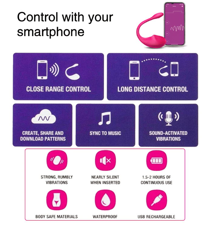 Mokko EVA App Controlled Vibrator for Couples, Ασύρματος Κλειτοριδικός Δονητής με Bluetooth για Ζευγάρια