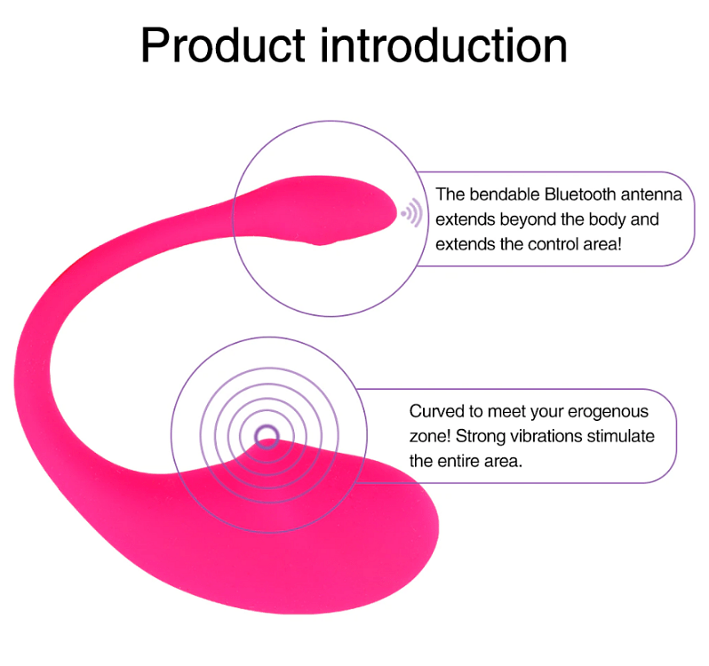 Mokko EVA App Controlled Vibrator for Couples, Ασύρματος Κλειτοριδικός Δονητής με Bluetooth για Ζευγάρια