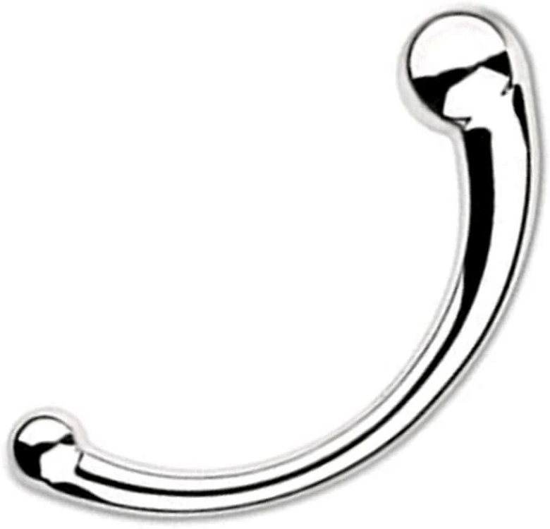 SMD HotSteel, Stainless Steel Curved G-Spot & P-Spot Dildo