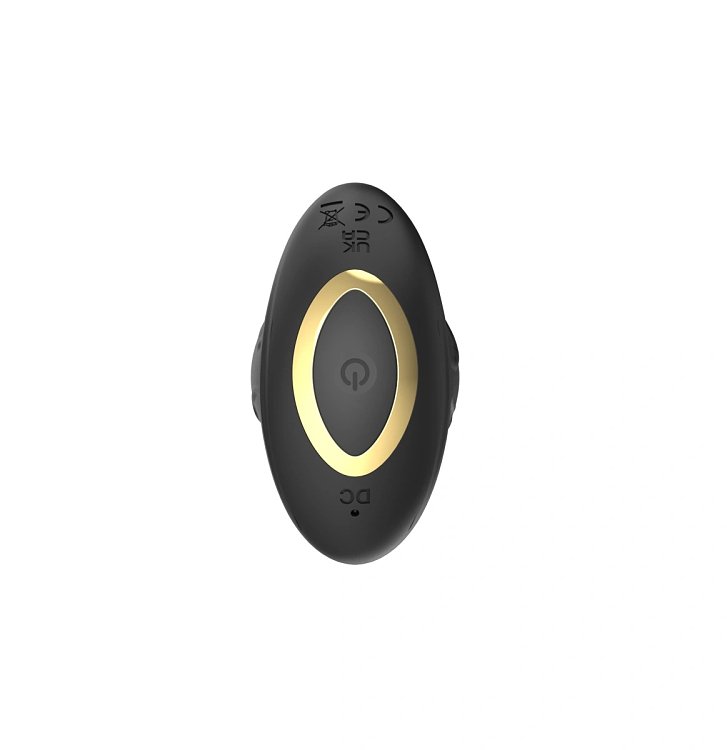 SMD Realistic Anal Vibrator με App & Remote, Πρωκτικός Δονητής Bluetooth, Silicone, Black
