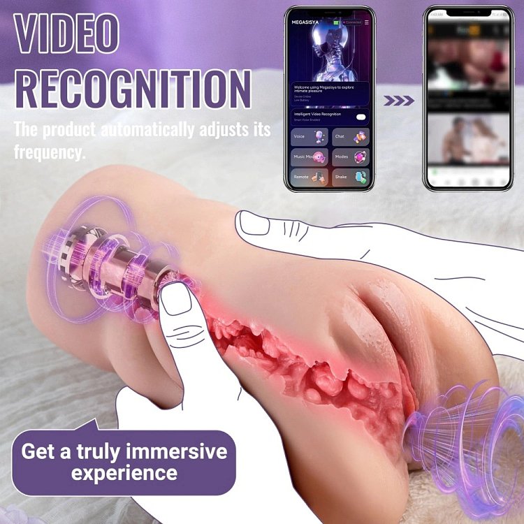 Sora Pussy Masturbator, App Control, Thrusting & Vibration, Superskin