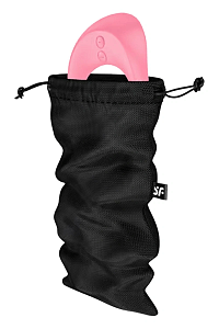 Satisfyer Treasure Bag for Toys, Θήκη Αποθήκευσης Παιχνιδίων M (24 x 12 cm), Black