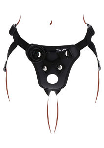 ToyJoy Get Real Strap-On Full Cover Harness με Εσωτερική Θήκη για Vibrating Bullet (Χωρίς Dildo), Black