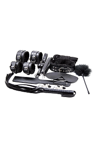 Dream Toys Blaze Ultimate Bondage Set, Πλήρες σετ BDSM, 10 accessories, Black