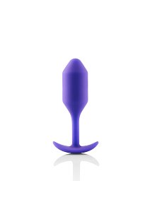 B-Vibe Snug Plug 2 Butt Plug 11cm, με Θήκη και Guide, Purple
