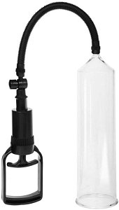 SMD Beginners Penis Enlargement Pump With Silicone Sleeve, Αεραντλία Επιμήκυνσης Πέους με Είσοδο Αιδοίου 20cm, Black