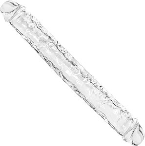 SMD The Dirty Double, Double Edged Realistic Dildo 33cm, Clear