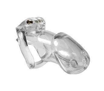 SMD EnCaged, Chastity Male Penis Cage, Adjustable 4 Fits, Hidden Lock & Hollow Design, Transparent