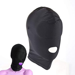 SMD WideShut, BDSM Mask Open Mouth, Μάσκα Spandex, Black