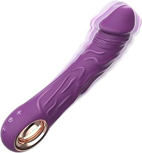 SMD Jumper-O, Realistic Vibrator Dildo 22,1cm Ρεαλιστικός Δονητής, Purple