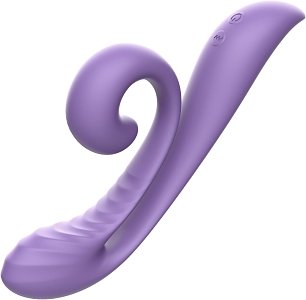 Tracy's Dog Junibell Clitoral Rabbit Vibrator, Dual Stimualtion, Liquid Silicone, 10 Vibration Modes, Whisper-Quiet, Lavender