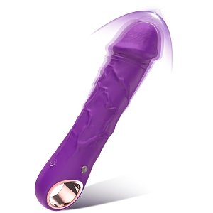 SMD Jumper Pocket, Realistic Vibrator Dildo 18cm Ρεαλιστικός Δονητής, Purple